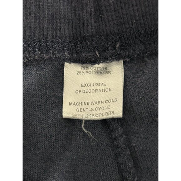 Two-Piece Navy Velour Zip-Up Tracksuit With High Collar Elastic Waist Sz M/L - Picture 12 of 16